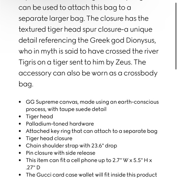 GUCCI DIONYSUS GG SUPREME SUPER MINI BAG - Picture 6 of 6